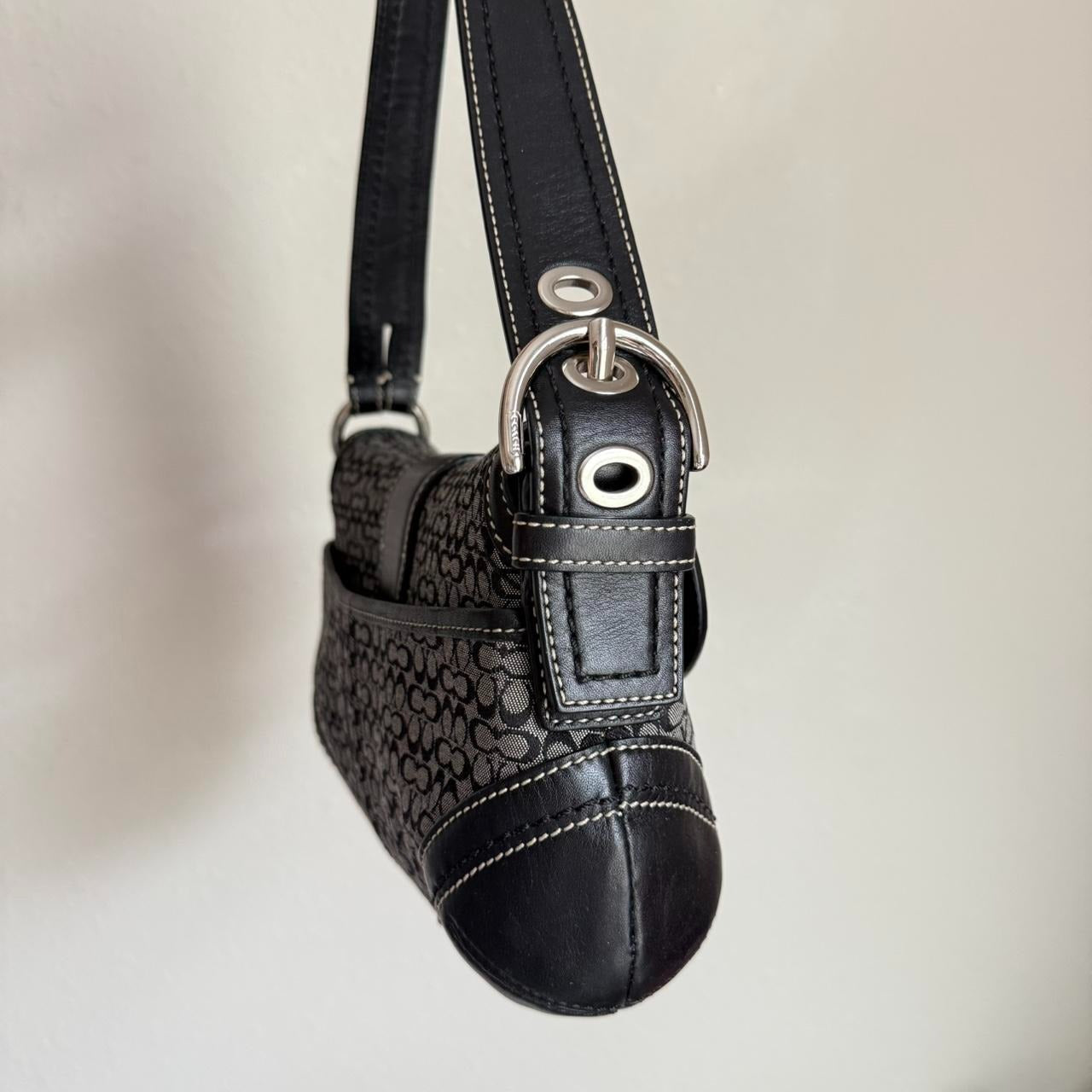 🌺🩷 Coach Soho Jacquard shoulder bag 🤎🌆