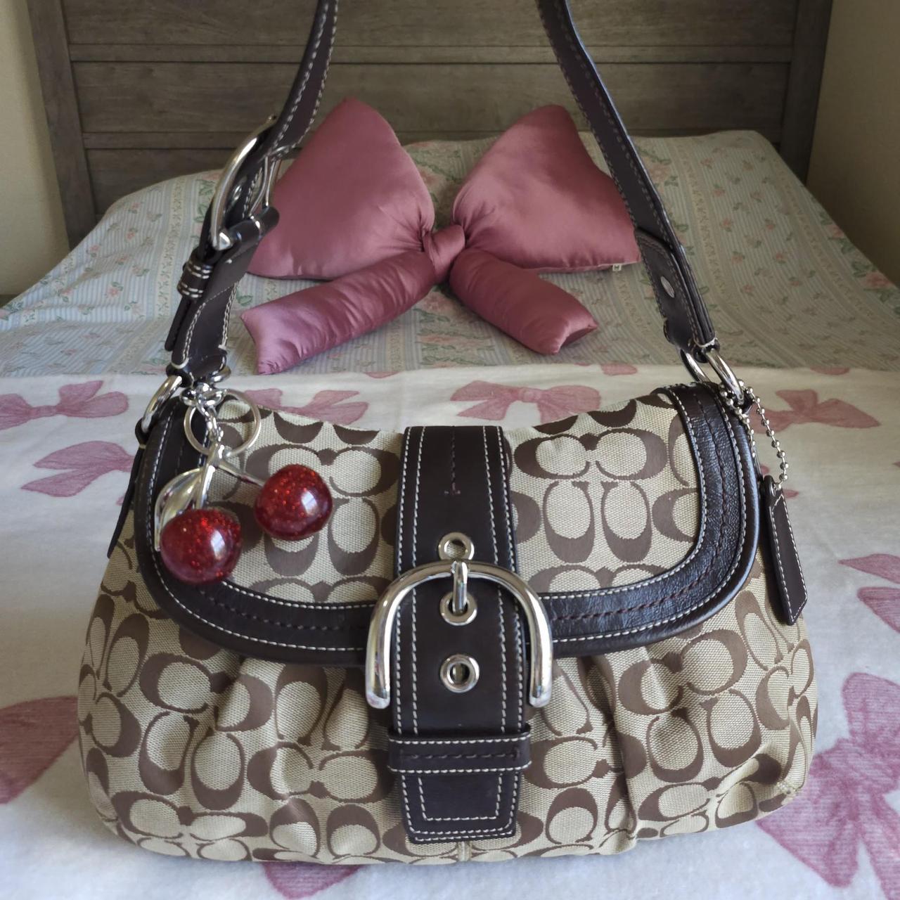 🌺🩷 Y2K Vintage Coach Soho Signaure Cs Shoulder Purse With Wallet🤎🌆 🤎🌆