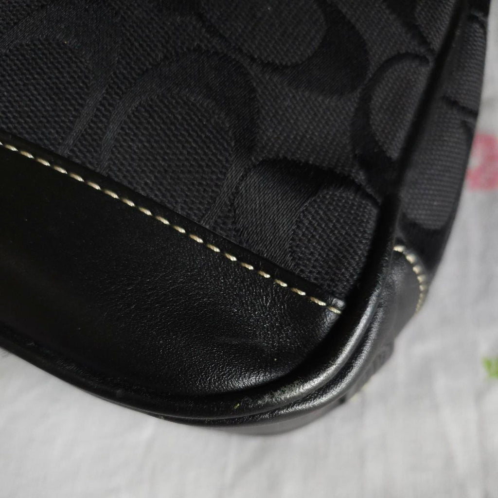 🌺🩷 ❤️ Vintage Y2K Coach Demi Black Gold Shoulder Bag Purse ❤️ 🤎🌆