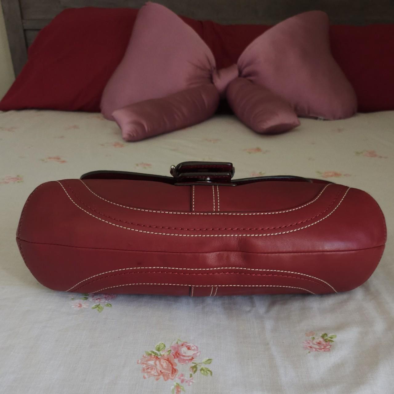 🌺🩷 ❤️ Vintage Y2K Coach Dark Red Soho Buckle Shoulder Purse ❤️ 🤎🌆