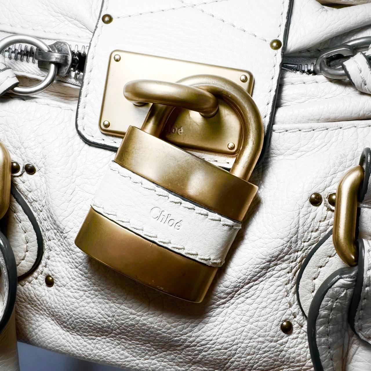 🌺🩷 Pre-Owned Chloe Paddington cream/ off white leather🍂✨ 🤎🌆