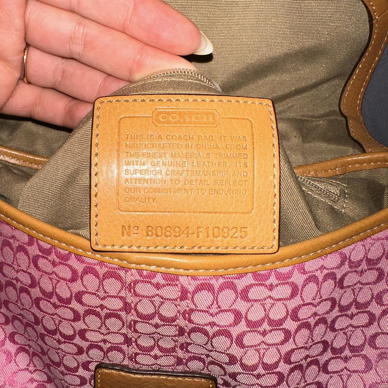 🌺🩷 Coach Pink Signature Jacquard Soho Mini Vintage Bag💜🍇 🤎🌆