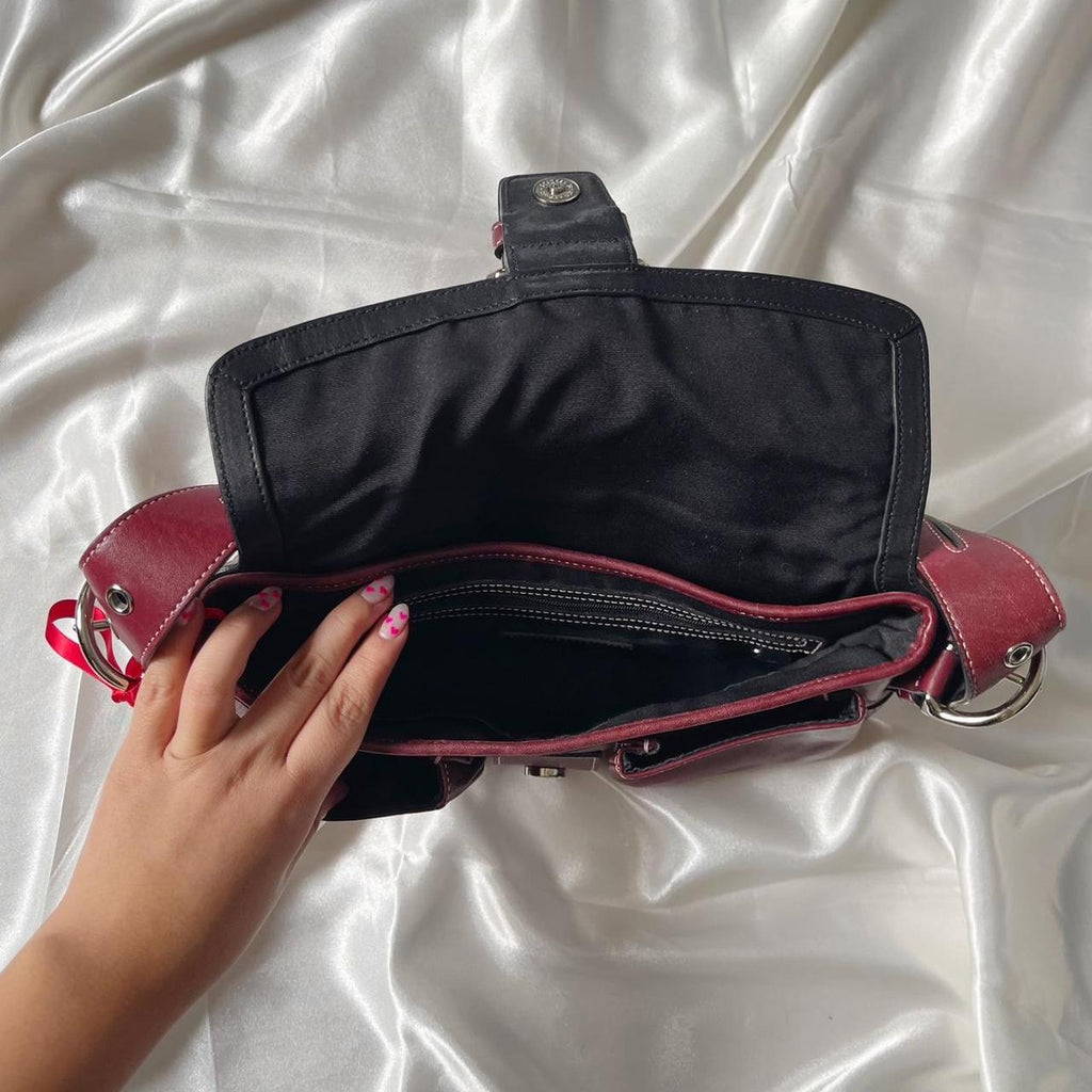 🌺🩷 🍒2005 Coach Black Cherry Pocket Soho 🍒 🤎🌆