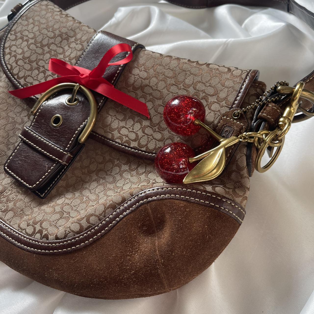 🌺🩷 🍒 Vintage Coach 2004 Signature Brown Soho 🍒 🤎🌆