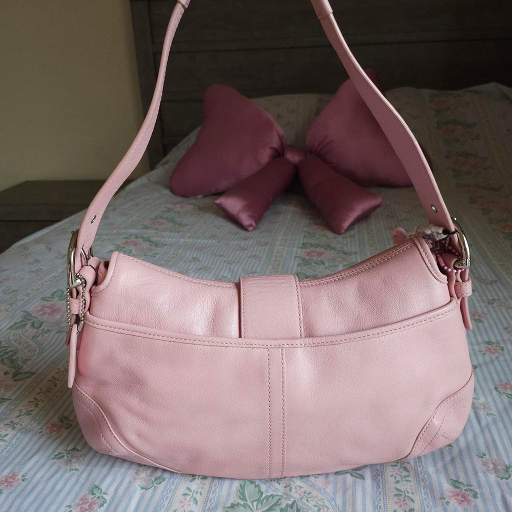 🌺🩷 Y2K Coach Baby Pink Soho Shoulder Bag Purse🌺🩷 🤎🌆