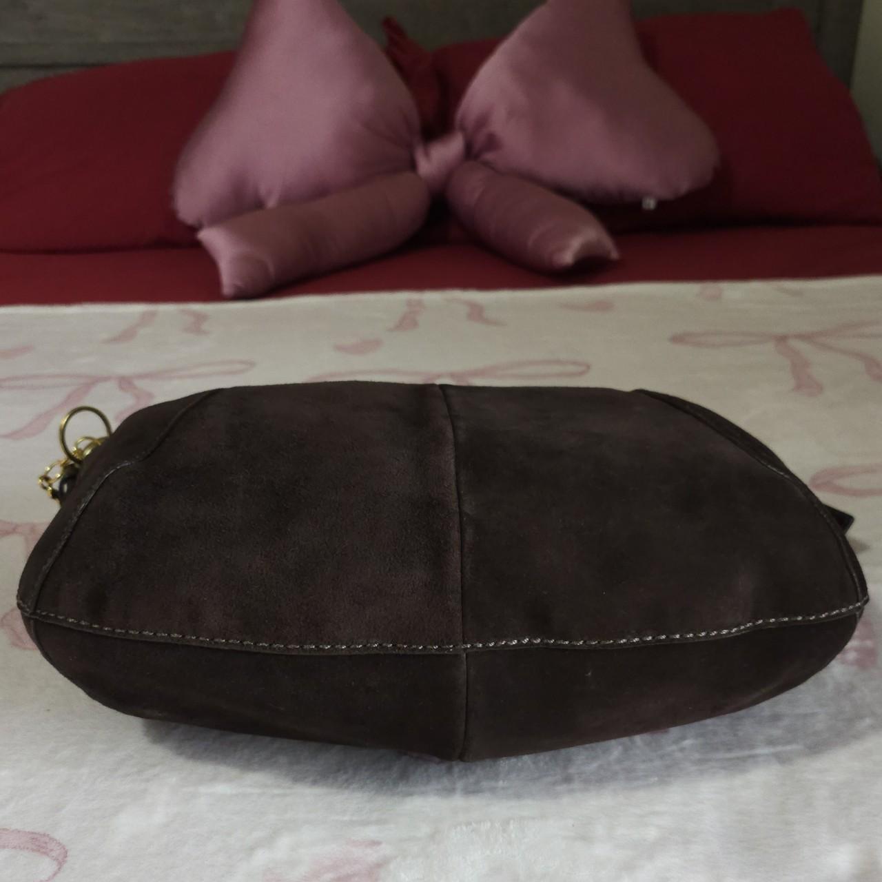 🌺🩷 Y2K Vintage Coach Soho Brown Gold Suede Shoulder Bag Purse🤎🌆 🤎🌆