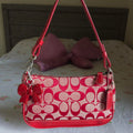 🌺🩷 ❤️ Vintage Y2K Demi Red Signature Cs Mini Shoulder Bag Purse ❤️ 🤎🌆