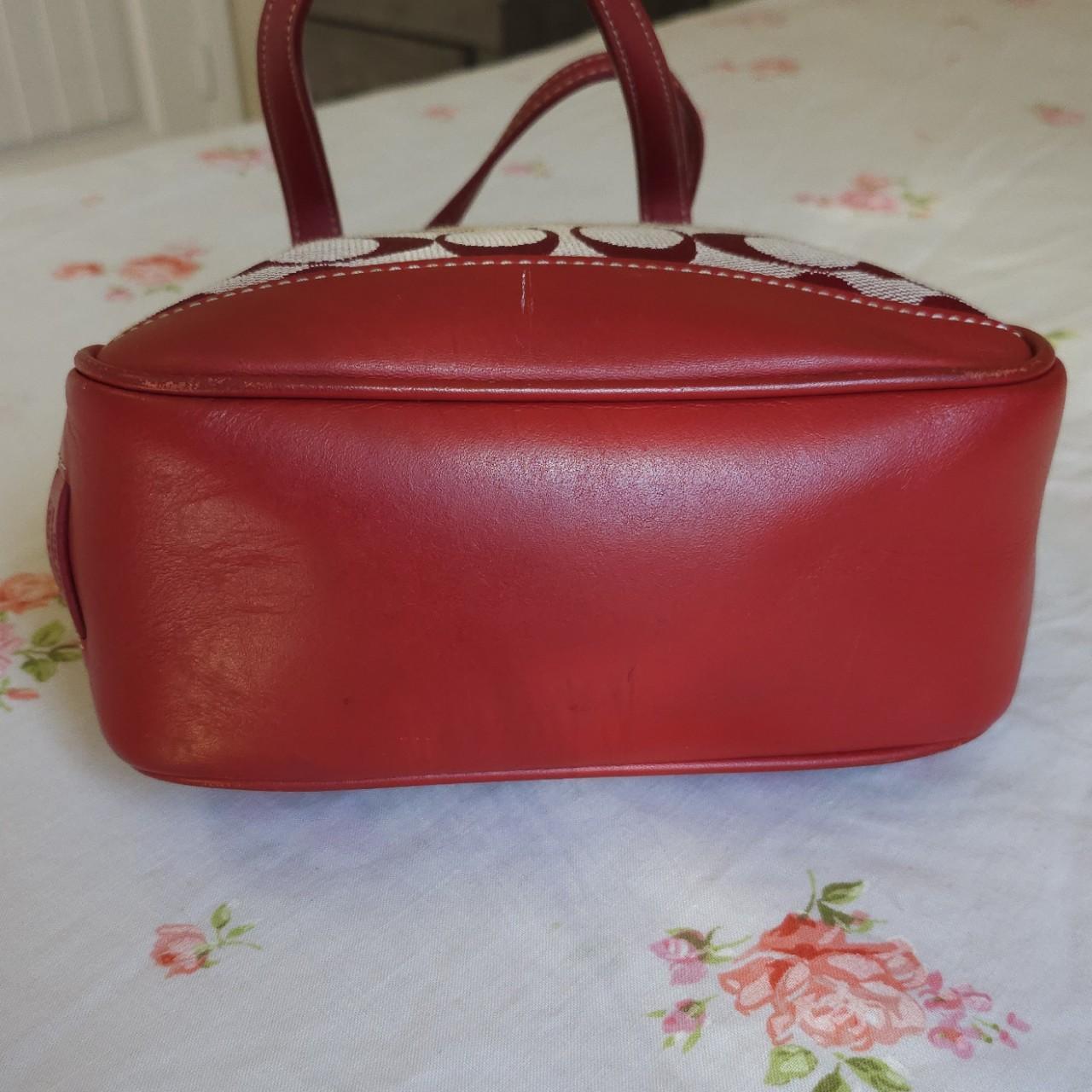 🌺🩷 🍒 Y2K Vintage Coach Mini Tote Handbag 🍒 🤎🌆