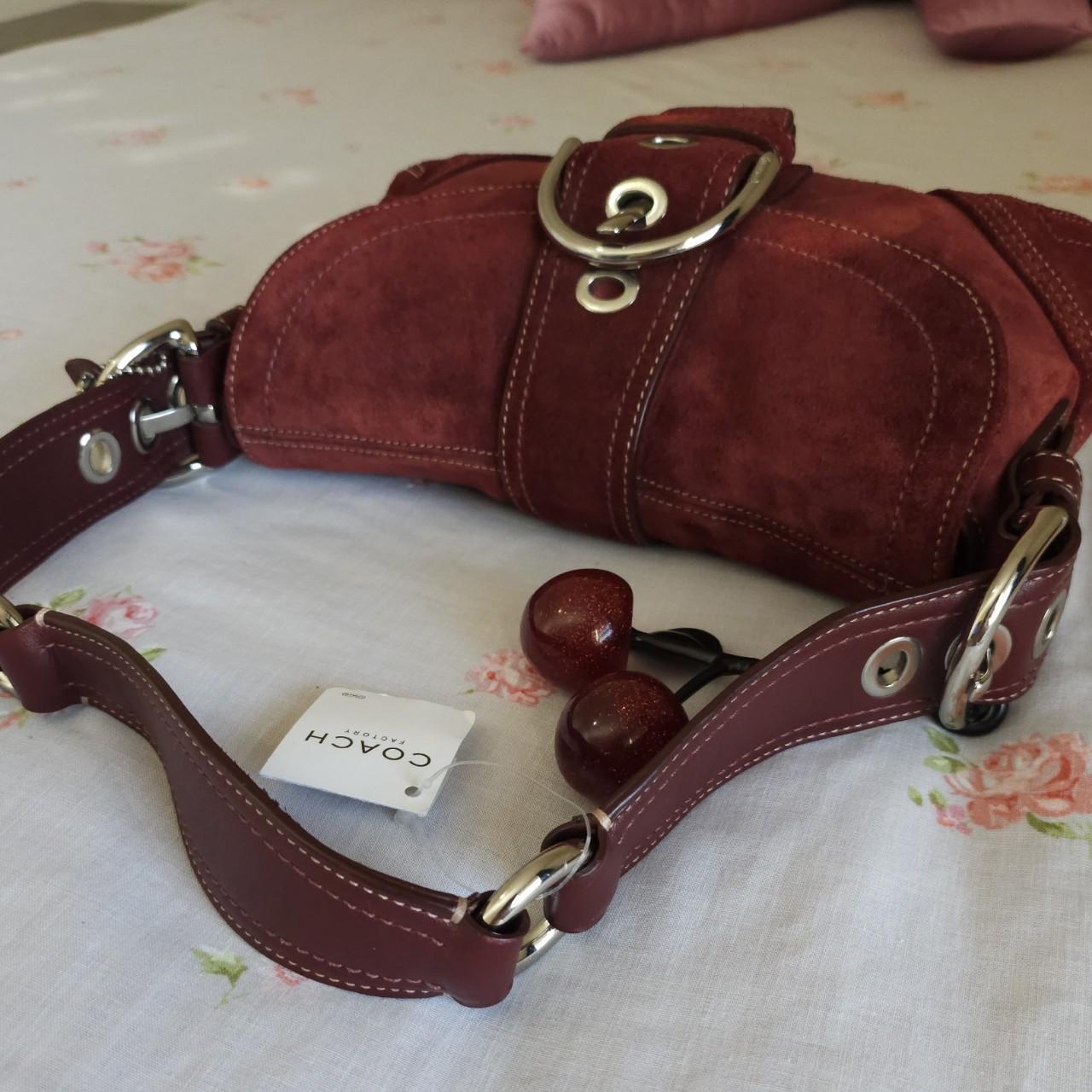 🌺🩷 ❤️ Y2K Vintage Coach Suede Mini Soho Shoulder Bag ❤️ 🤎🌆