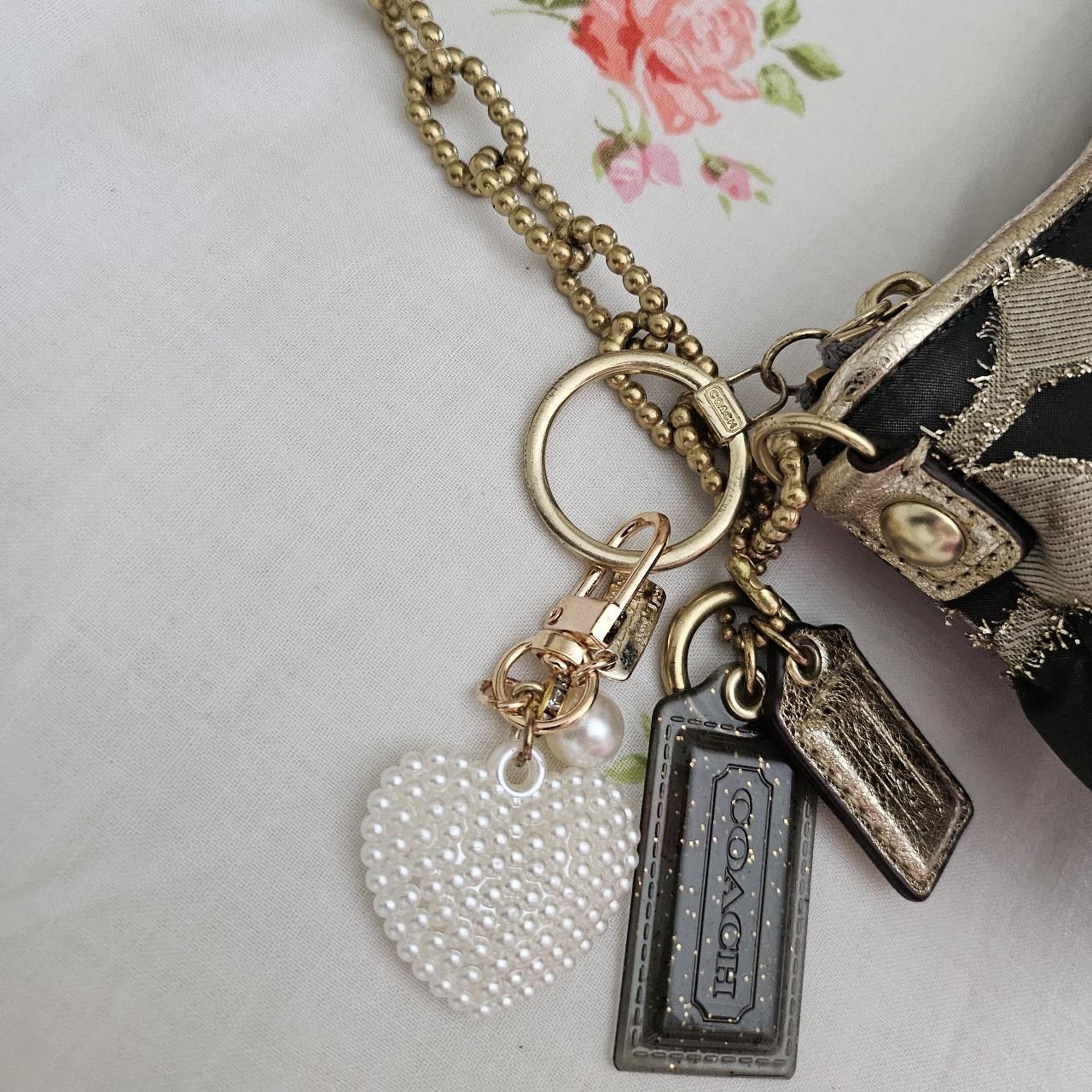 🌺🩷 Vintage Y2K Coach Lurex Poppy Gold Hardware Small Shoulder Bag🌺🩷 🤎🌆