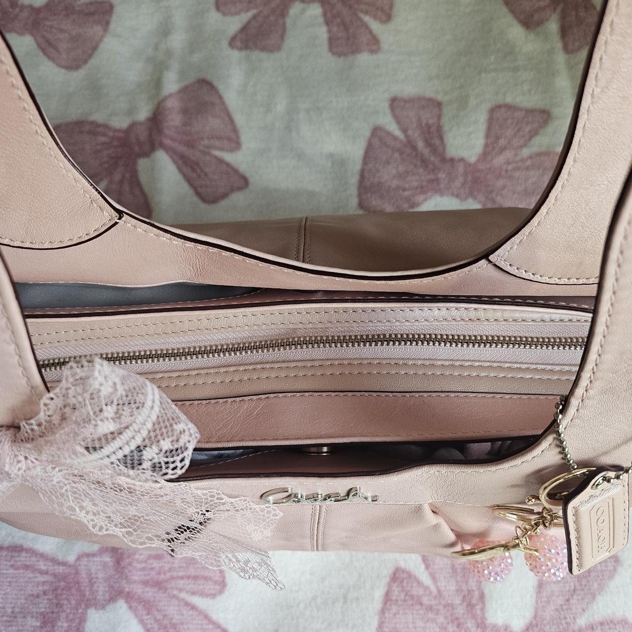 🌺🩷 Vintage Coach Pearly Pink Coquette Shoulder Bag✨🔥 🤎🌆