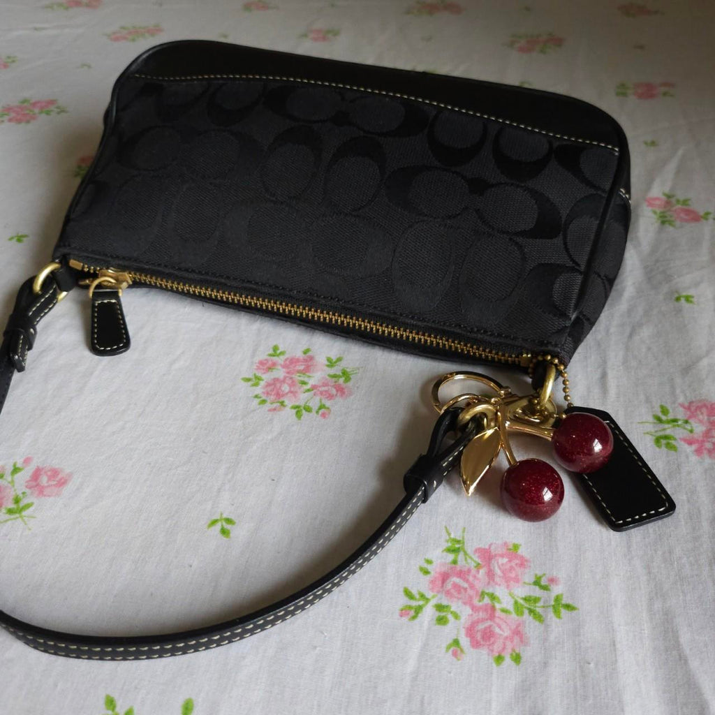🌺🩷 ❤️ Vintage Y2K Coach Demi Black Gold Shoulder Bag Purse ❤️ 🤎🌆