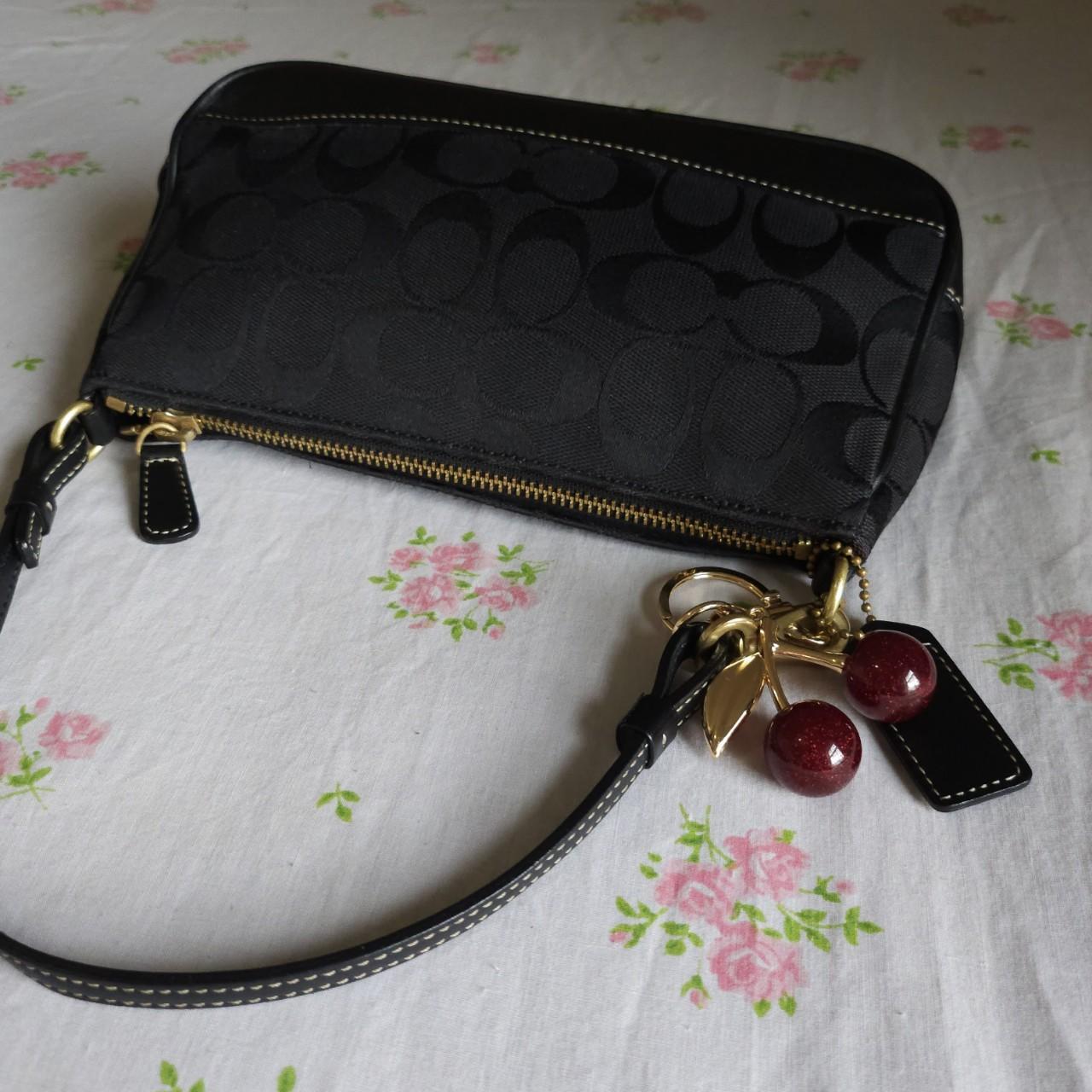 🌺🩷 ❤️ Vintage Y2K Coach Demi Black Gold Shoulder Bag Purse ❤️ 🤎🌆