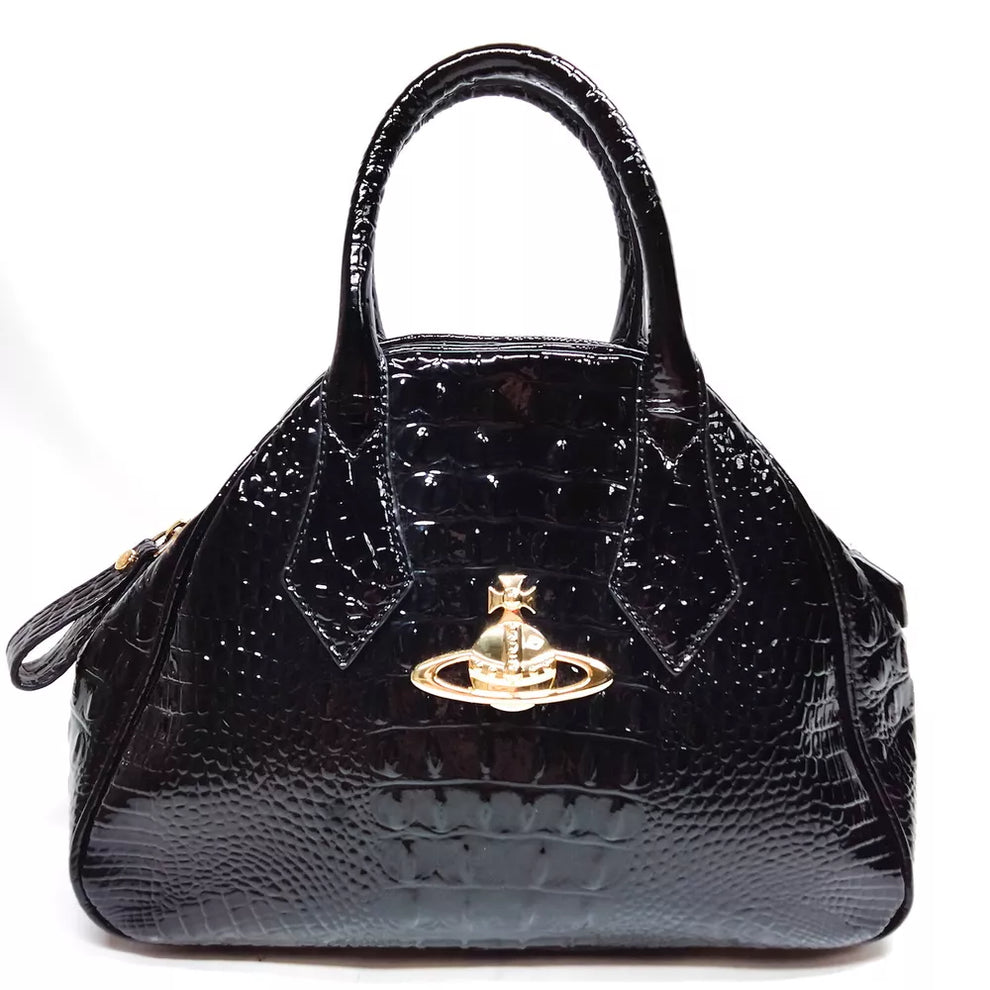 🌺🩷 VIVIENNE WESTWOOD Hand Bag Black🫐🪻 🤎🌆