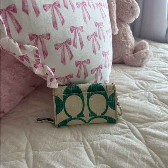 🌺🩷 💚 Y2K Coach Legacy Mandy Green Signature Shoulder Bag (Special Edition) 💚 🤎🌆