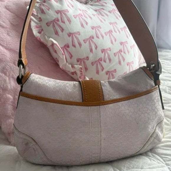 🌺🩷 💜 Y2K Coach Lilac Monogram Large Soho Bag 💜 🤎🌆