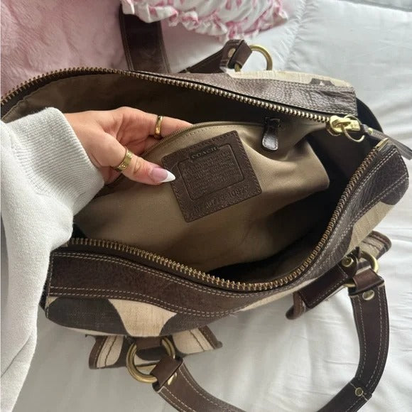 🌺🩷 👜 Y2K Coach Legacy Mandy Purse – 65th Anniversary Edition 🤎🤍 🤎🌆