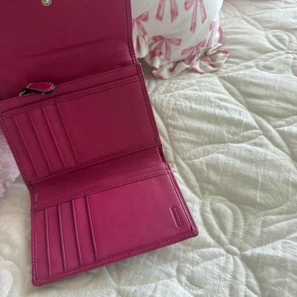 🌺🩷 💖 Y2K Rare Barbie Pink Coach Hampton Clip Shoulder Bag 💖 🤎🌆