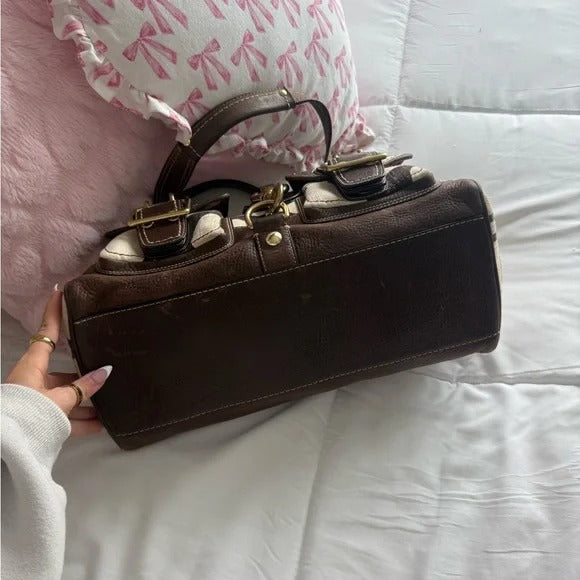 🌺🩷 👜 Y2K Coach Legacy Mandy Purse – 65th Anniversary Edition 🤎🤍 🤎🌆