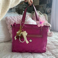 🌺🩷 💖 Y2K Coach Hot Pink Monogram Tote Bag 💖 🤎🌆