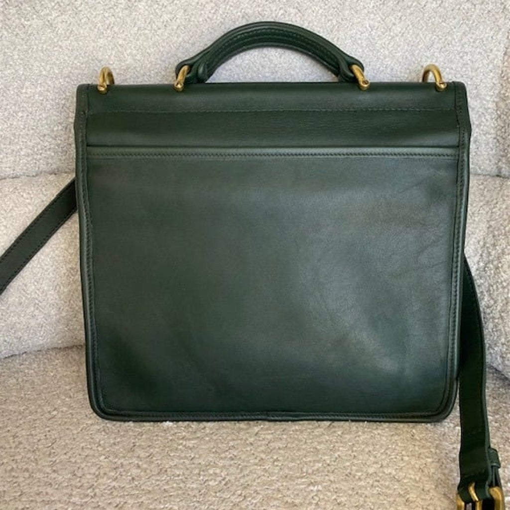 🌺🩷 Vintage Coach Willis in 'Bottle Green' (1994) **MINT** 🤎🌆