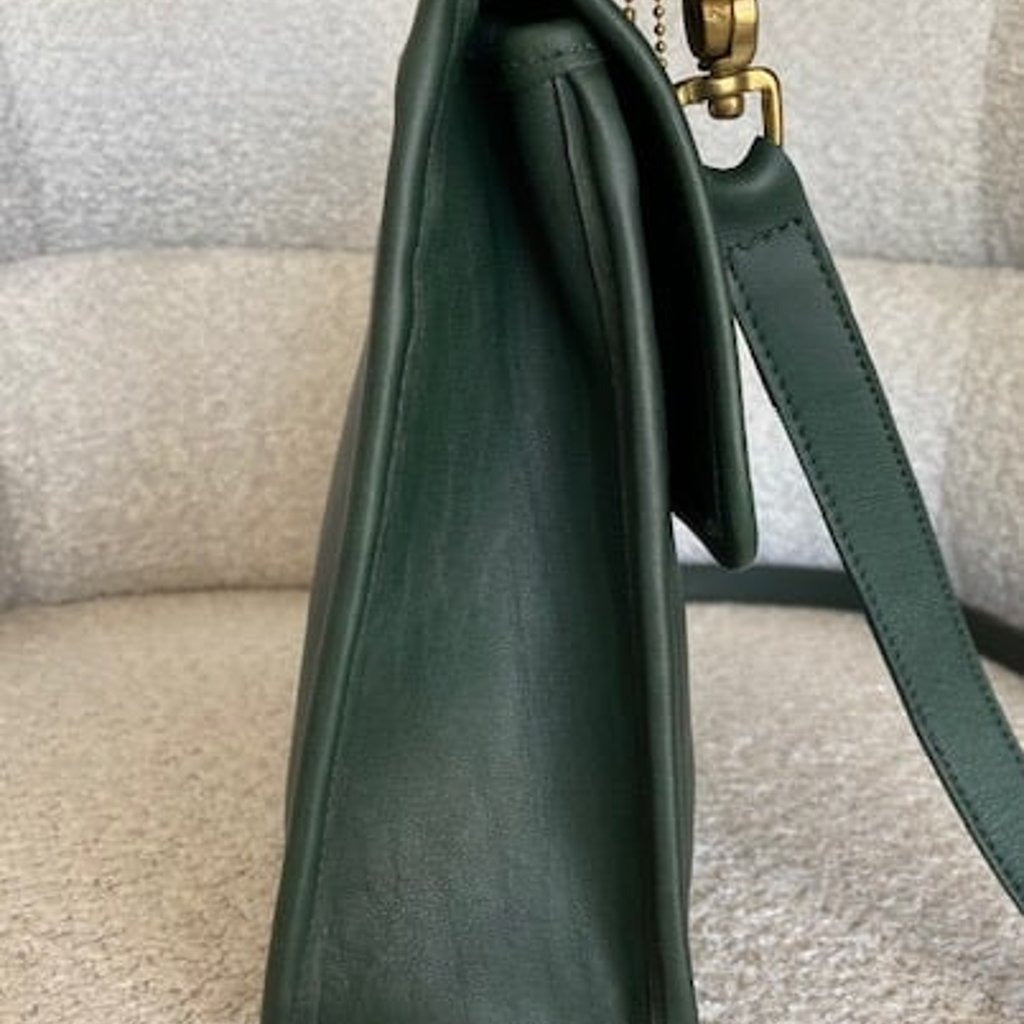 🌺🩷 Vintage Coach Willis in 'Bottle Green' (1994) **MINT** 🤎🌆