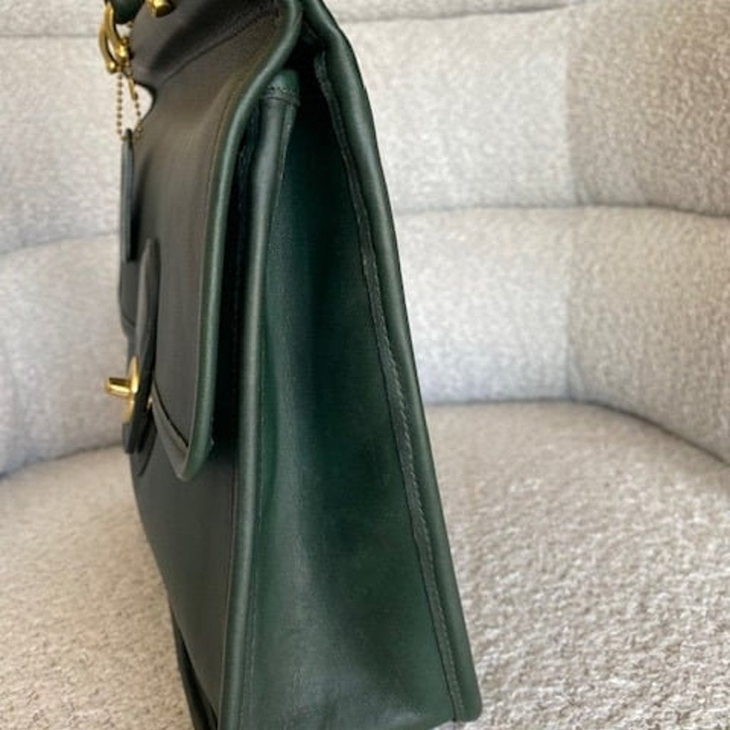 🌺🩷 Vintage Coach Willis in 'Bottle Green' (1994) **MINT** 🤎🌆