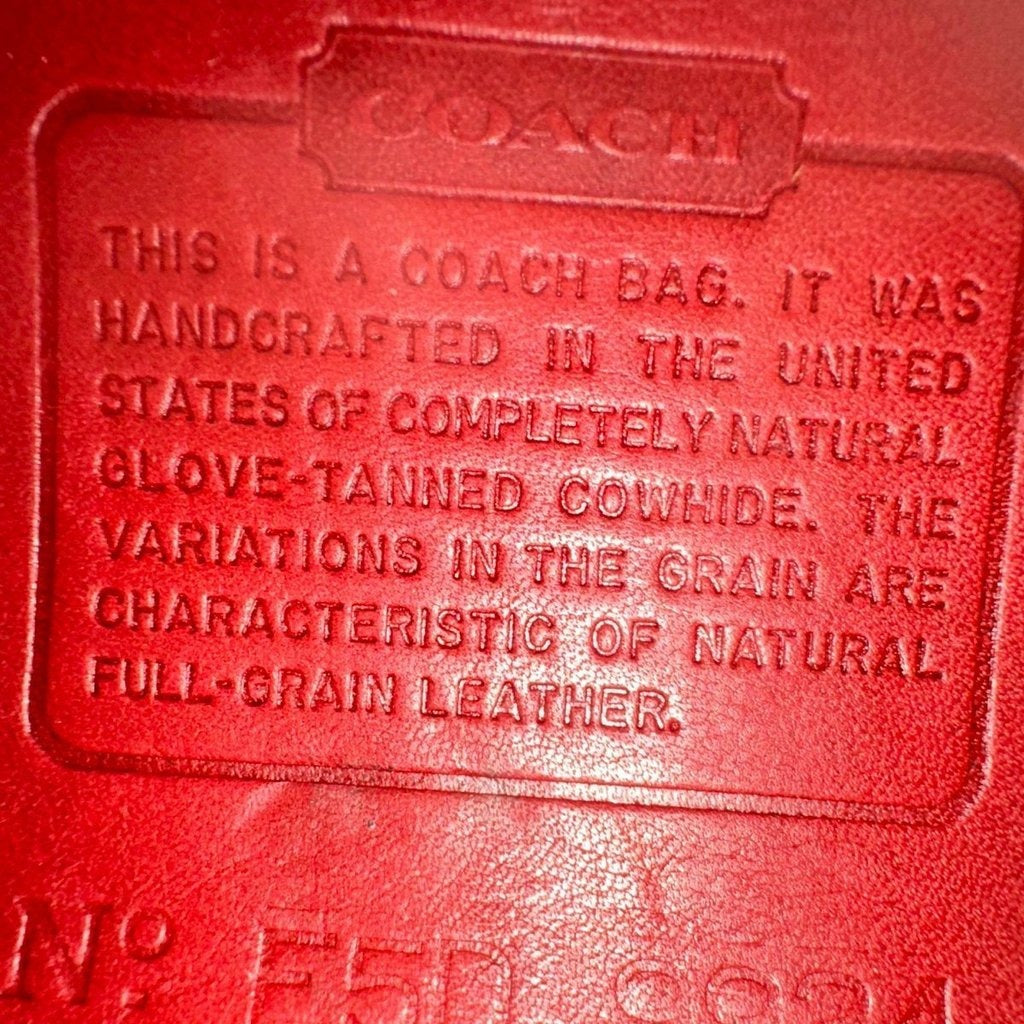 🌺🩷 Coach Vintage casino Bag Red 9924 🤎🌆