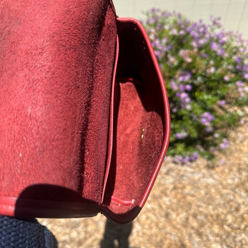 🌺🩷 Coach Vintage casino Bag Red 9924 🤎🌆