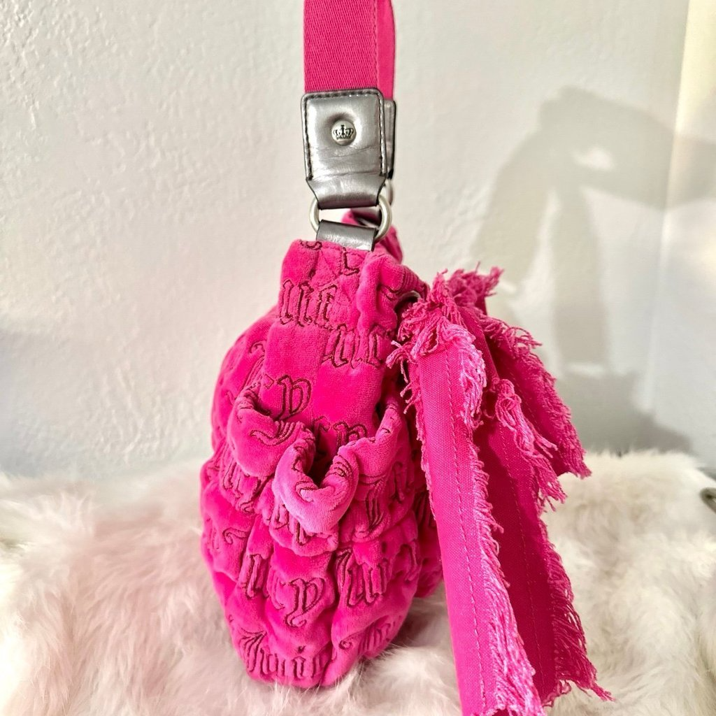 🌺🩷 Juicy Couture Pink Velour Handbag🌺🩷 🤎🌆