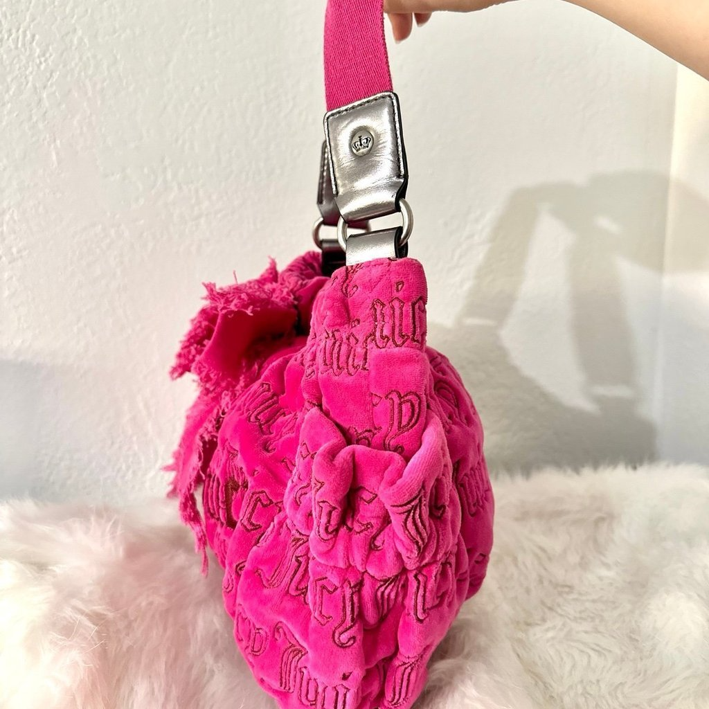 🌺🩷 Juicy Couture Pink Velour Handbag🌺🩷 🤎🌆