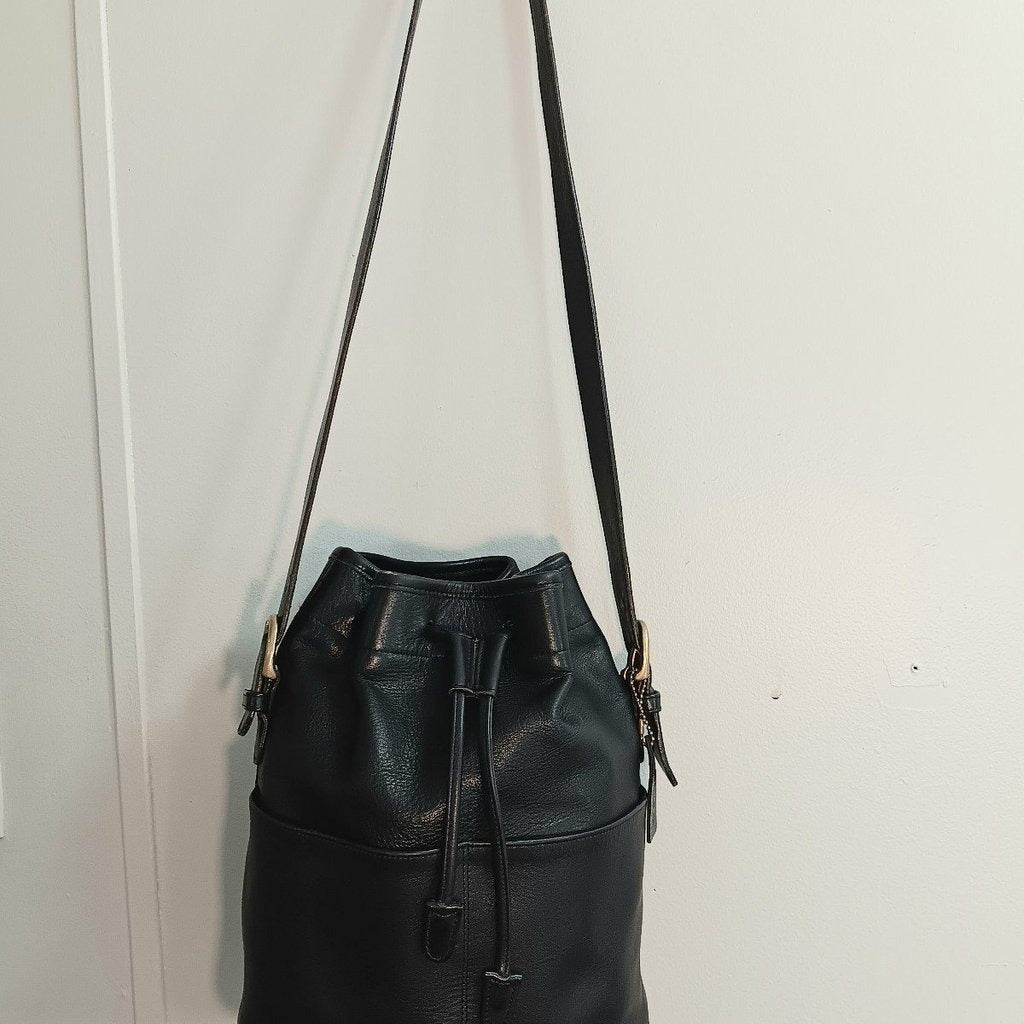 🌺🩷 VINTAGE COACH Handbag Crossbody Shoulder Bag Bucket Purse 🤎🌆