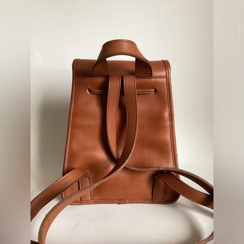 🌺🩷 VINTAGE COACH 9960 DAYPACK BACKPACK--BROWN 🤎🌆