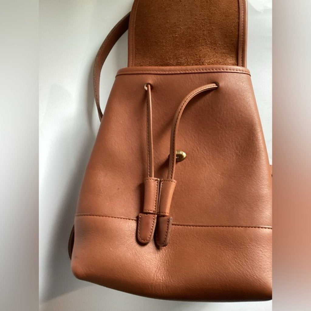 🌺🩷 VINTAGE COACH 9960 DAYPACK BACKPACK--BROWN 🤎🌆