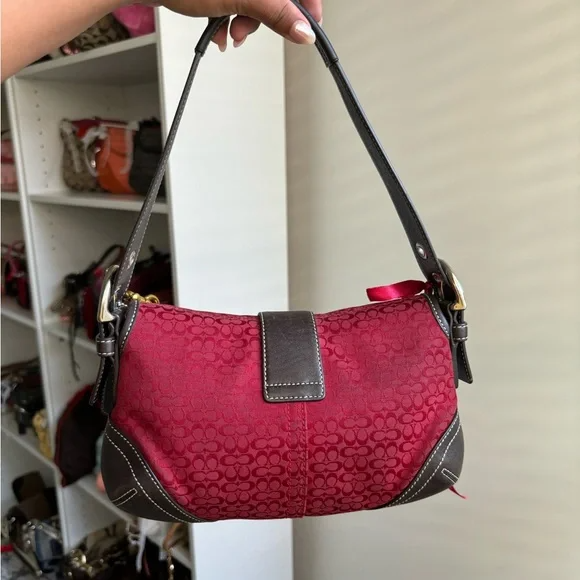 🌺🩷 Vintage Coach Soho Cherry Red🌺🩷 🤎🌆