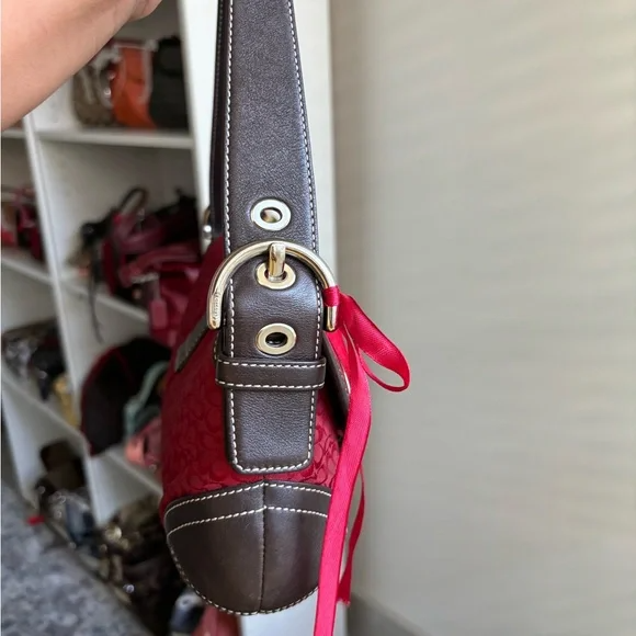 🌺🩷 Vintage Coach Soho Cherry Red🌺🩷 🤎🌆