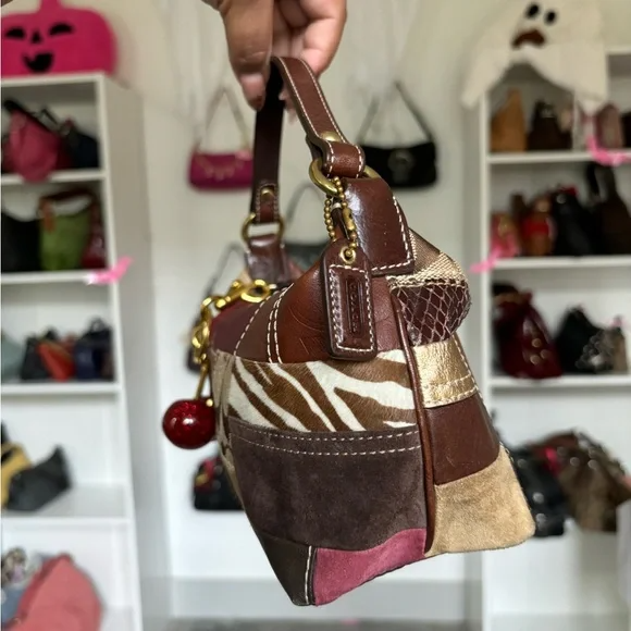 🌺🩷 Y2K Coach Mini Patchwork Bag🌲🍀 🤎🌆