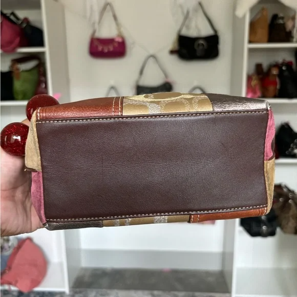 🌺🩷 Y2K Coach Mini Patchwork Bag🌲🍀 🤎🌆