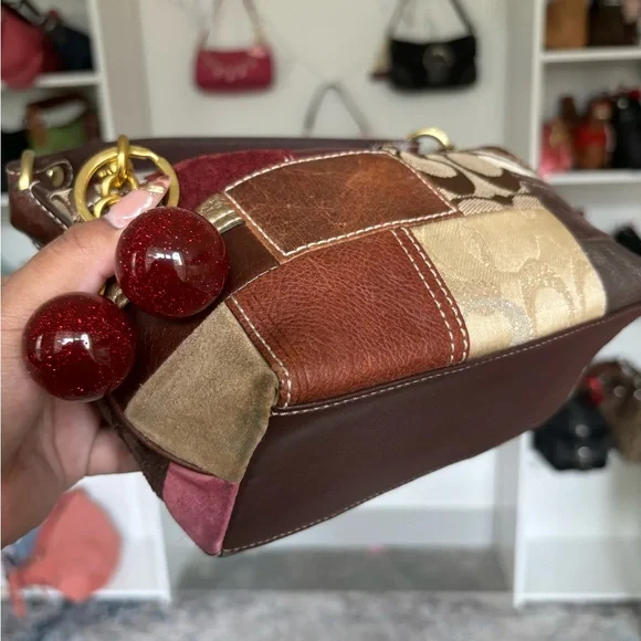 🌺🩷 Y2K Coach Mini Patchwork Bag🌲🍀 🤎🌆