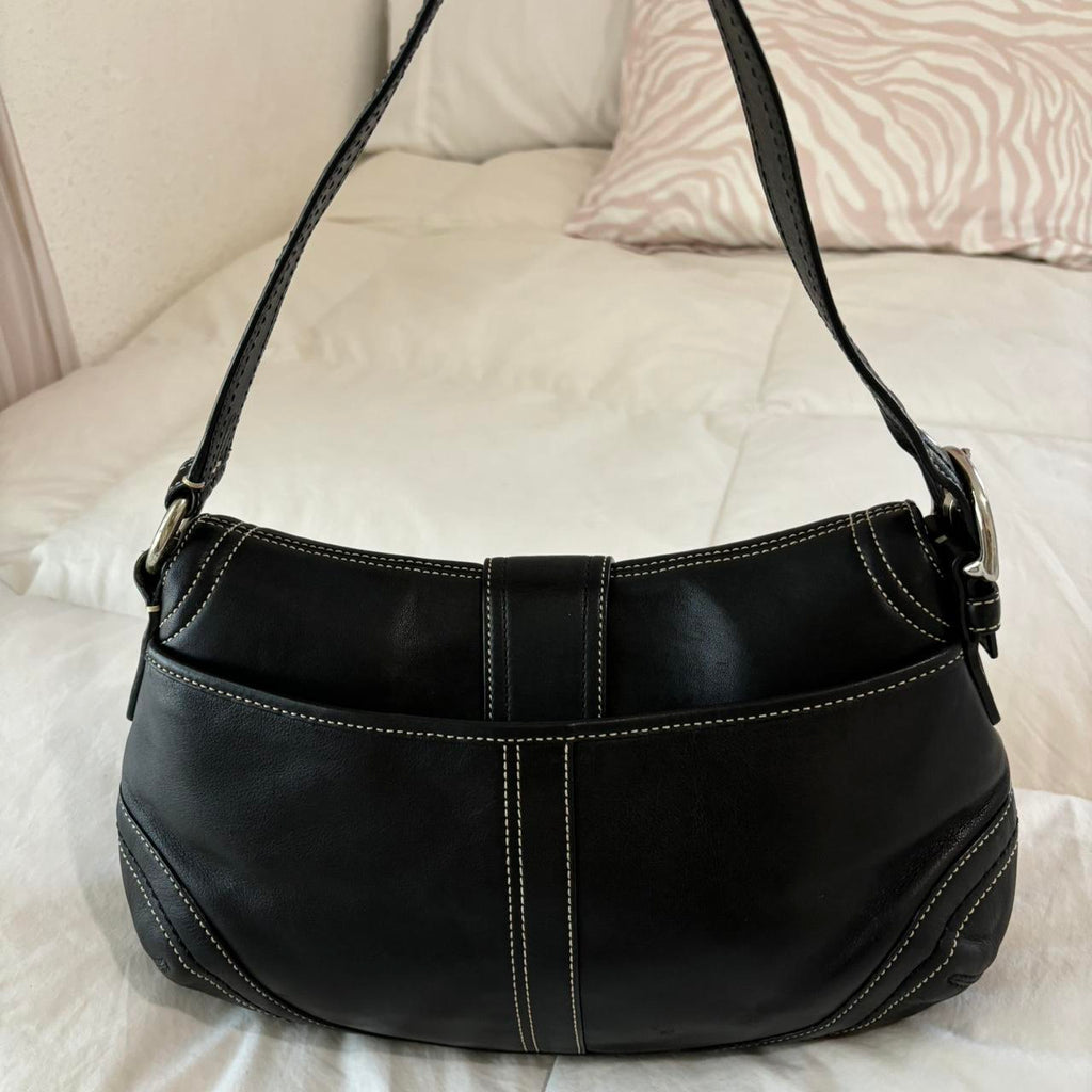 🌺🩷 Coach Soho Size Medium🖤🍫 🤎🌆