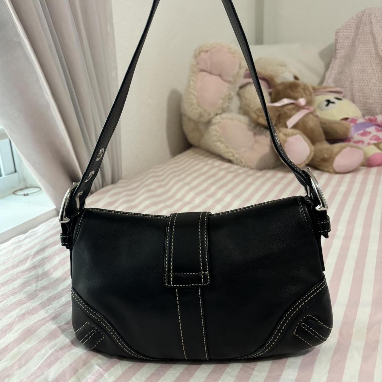 🌺🩷 Coach Black Mini Soho🖤🍫 🤎🌆