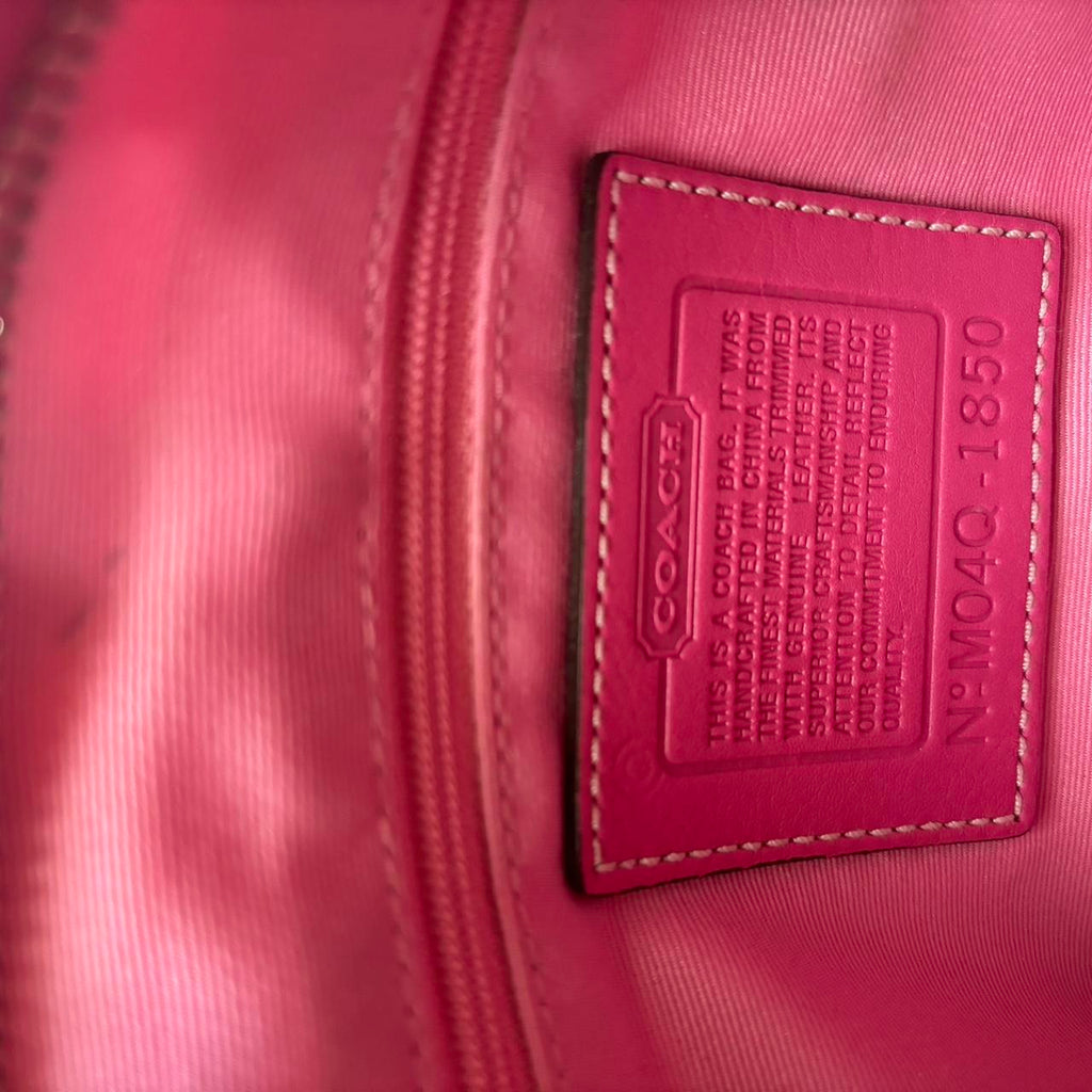 🌺🩷 Mini Vintage Coach Hobo In Optic Pink💜🍇 🤎🌆