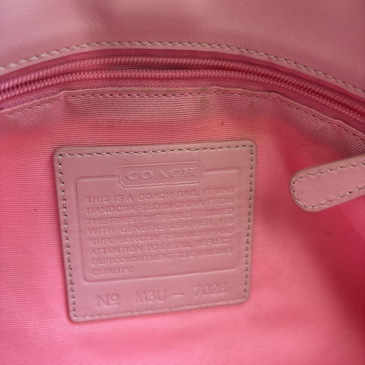 🌺🩷 Vintage Coach Optic Pink Purse🩷🍒 🤎🌆