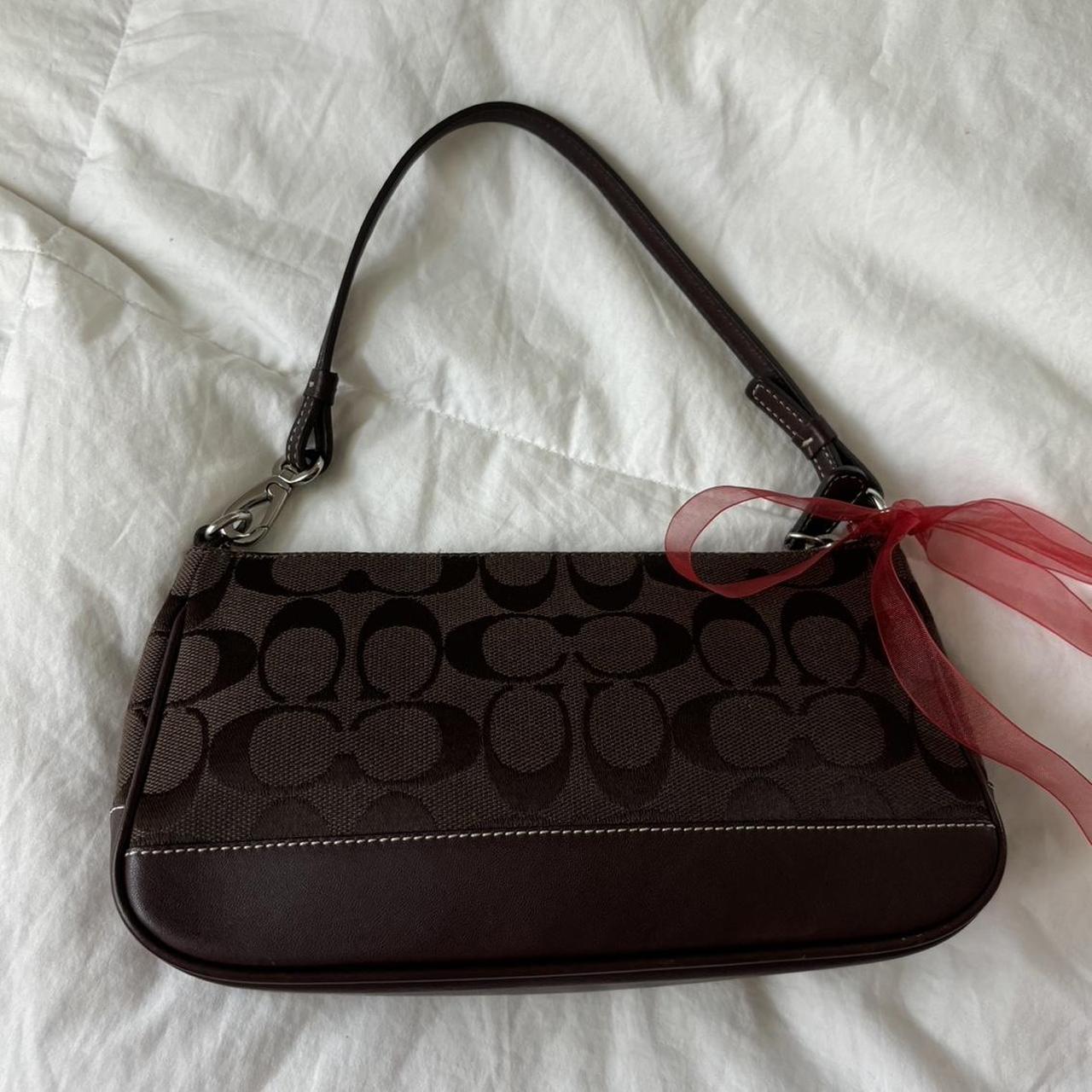 🌺🩷 Coach Brown Demi Bag🪻🍃 🤎🌆