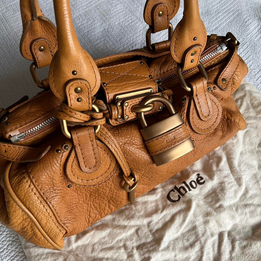 🌺🩷 2005 Orange Chloe Paddington Bag With Gold Hardware✨🔥 🤎🌆