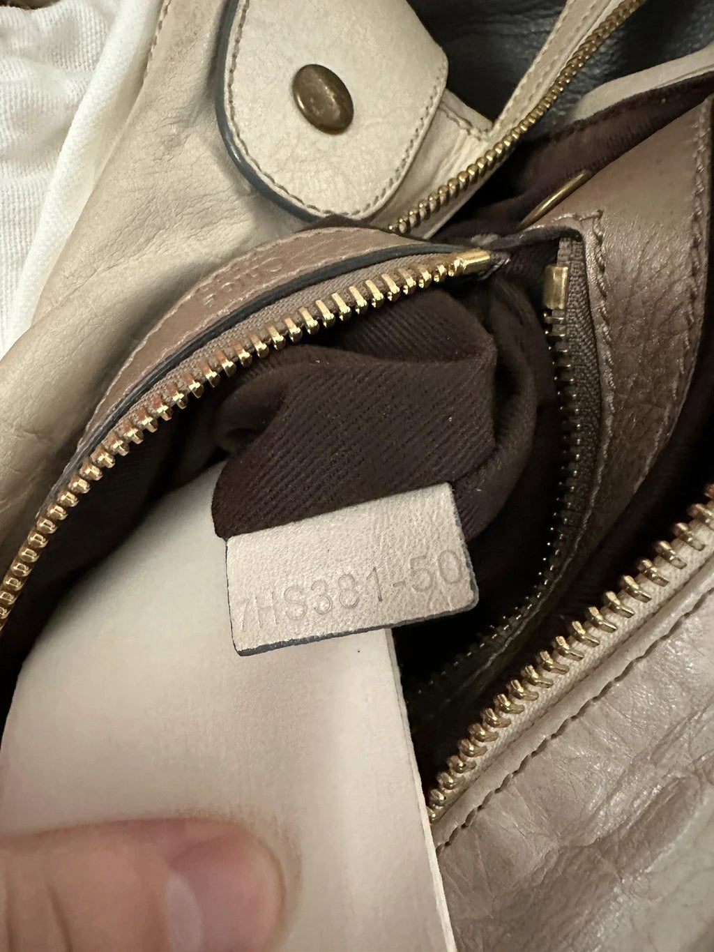 🌺🩷 Chloe Large Bay Leather Tote Bag In Cream🤍🗻 🤎🌆