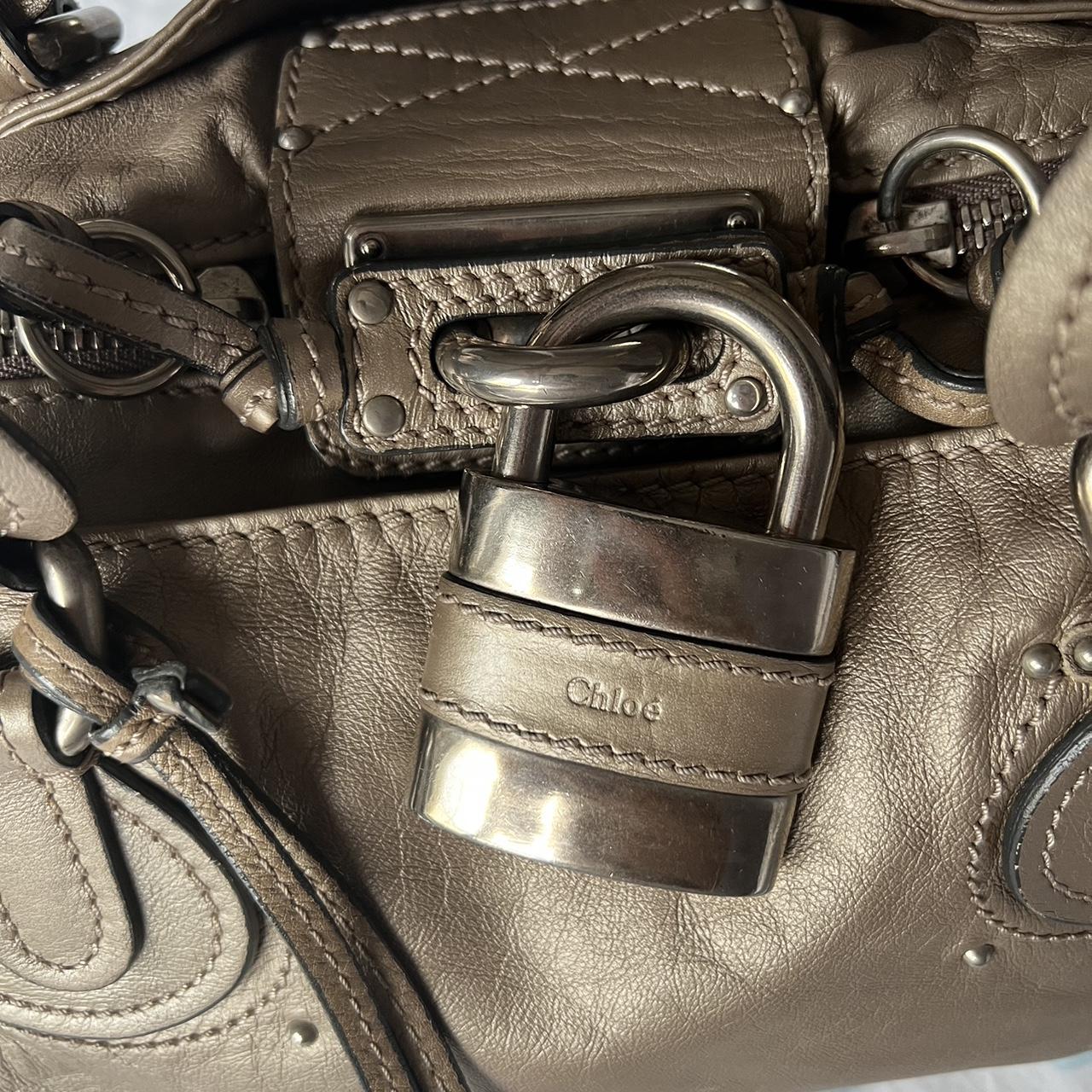 🌺🩷 Authentic Bronze Chloe Paddington Bag With Silver Hardware🍬⚡ 🤎🌆