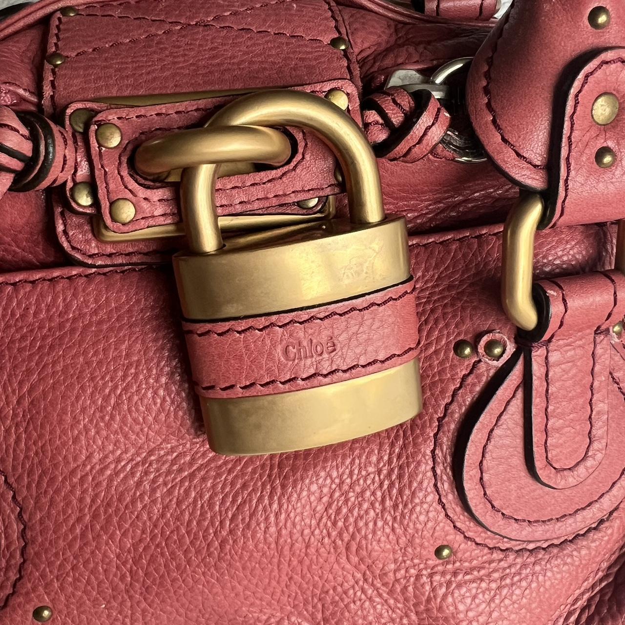 🌺🩷 Rare Pink Chloe Paddington Bag With Gold Hardware🍒❤️‍🔥 🤎🌆