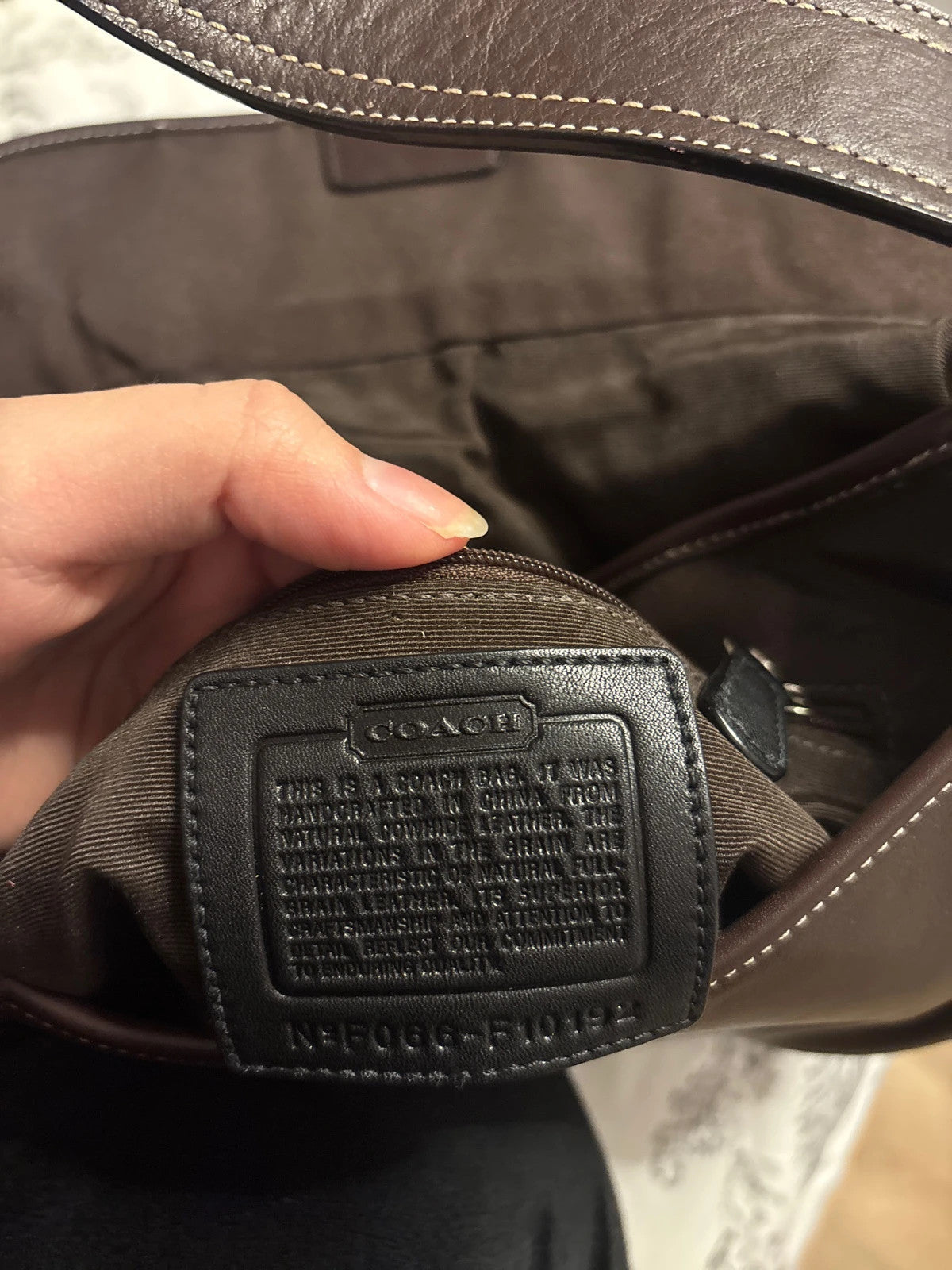 🌺🩷 Coach F10192 Medium Vintage Soho Top Flap Y2K Black Leather Shoulder Bag🤎🌆 🤎🌆