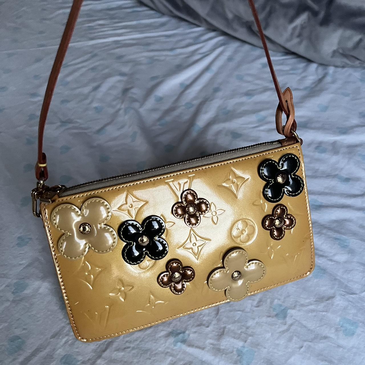 🌺🩷 Louis Vuitton 2002 Special Edition Orange Lexington Flower Pochette🍂✨ 🤎🌆